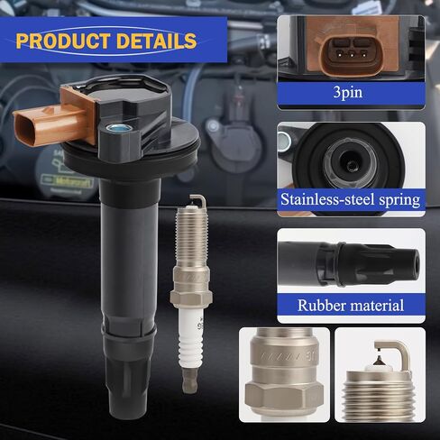 UF550 Ignition Coil & 1406 Double Iridium Spark Plug Nissan Altima Maxima Murano Pathfinder Quest 350Z/Infiniti EX35 FX35 G25 G35 JX35 M35 M35h Q50 Q70 QX60 3.5L V6 Replaces#C1670 22448-JA10C 5C1727 in Saudi Arabia