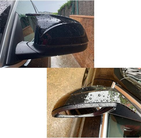 1 Pair Black Rearview Mirror Cover Left Right Side Mirror Covers Caps for BMW X3 G01 X4 G02 X5 G05 X6 G06 X7 G07 2018 2019 2020 (Glossy Black) in Kuwait