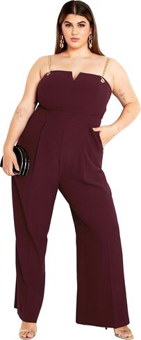 City Chic Women's Plus Size Ann Chain Jumpsuit in Saudi Arabia