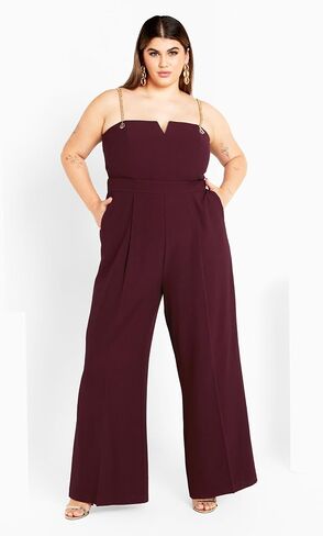 City Chic Women's Plus Size Ann Chain Jumpsuit in Saudi Arabia