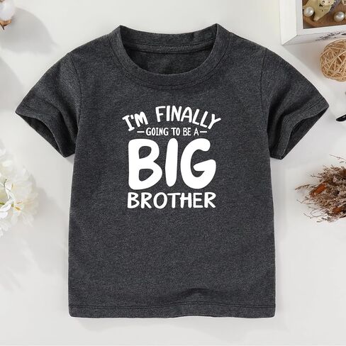 I'm Finally Going to be a Big Brother t Shirt for Boys Gifts for boy Promoted to Big Brother Shirt Outfits in Kuwait