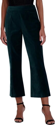 BCBGMAXAZRIA Women's Flare Leg Cropped Velvet Pant in Saudi Arabia