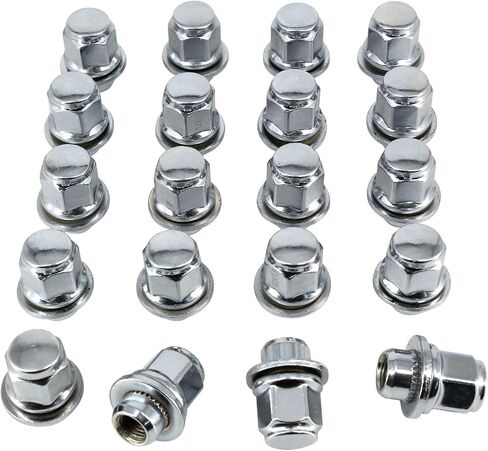 M14x1.5 Lug Nuts, Wheel Accessories Parts Set of 24 Black Locking Lug Nuts with 7 Spline Lug Nut Key,14x1.5 Lug Nuts for Chevy, GMC, Cadillac,Ford F150 F250, Toyota Tacoma/Tundra/Camry in Kuwait