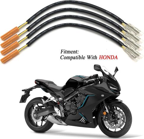 2Pcs 22.5cm/8.86in Motorcycle Light Line Compatible With Honda CBR125R 600 650F JC34 CBR1000 Turn Signals Connector Semaphore Adapter Blinker Indicators Wire Plug (2Pcs) in Saudi Arabia