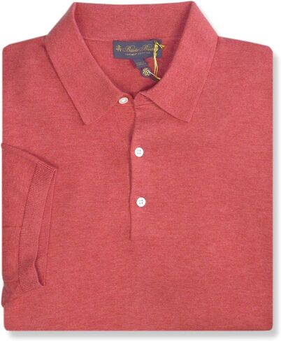 قميص بولو رجالي من Brooks Brothers مصنوع من القطن الناعم بثلاثة أزرار وأكمام قصيرة، in Kuwait