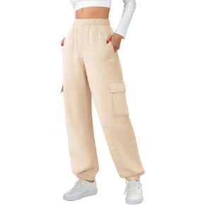 SEMARO Womens High Waisted Cargo Sweatpants Joggers Trousers Y2k Fasion Outfits with Pockets