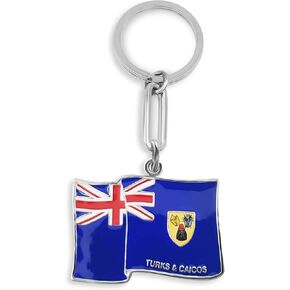 Keychain Turks & Caicos Flag