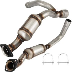 KAC Front Catalytic Converter Fit for RAM 1500 2006-2008 5.7L 4X4 ONLY 2Pcs Stainless Steel Catalytic Converter OE 14631/20H42-834 ​(EPA Compliant)