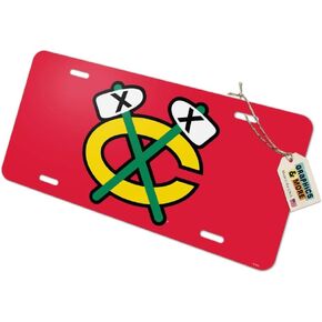 GRAPHICS & MORE NHL Chicago Blackhawks Fan Novelty Metal Vanity Tag License Plate
