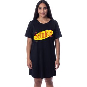 INTIMO Seinfeld Womens' TV Show Logo Icon Nightgown Sleep Pajama Shirt
