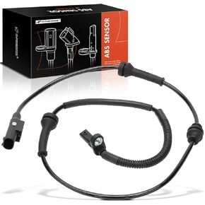 A-Premium ABS Wheel Speed Sensor Compatible with Fiat Models - 500 2012-2019 - Rear Driver or Passenger Side, Replace# 68073206AD, 68073206AC
