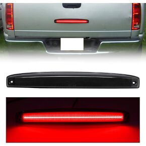 R&F Auto LED Rear Tailgate Light Compatible with 2003 2004 2005 2006 Ram 2500 3500 Rear Center Tailgate Lightbar Smoked Lens OEM # 05086509AA