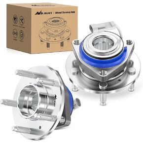 Nilight Front Wheel Hub and Bearing Assembly for Chevy Impala Monte Carlo, Cadillac DTS Eldorado Seville, Buick Century, Pontiac Grand Prix Bonneville 1997-2009 5 Lug w/ABS, OEM 513121
