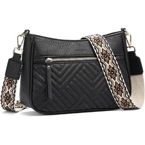 SENDEFN Crossbody Bags for Women Trendy, Vegan Leather Purses Medium Crossbody Purses Shoulder HandbagsTravel with Wide Strap
