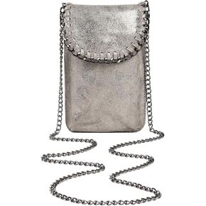 Verdusa Women's Metallic Small Crossbody Bag Casual Cell Phone Purse Chain Strap Shoulder Bags