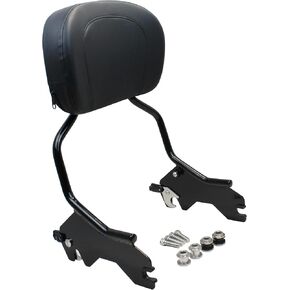 YHMOTO Detachable Sissy Bar Upright Passenger Backrest With Docking Hardware Kit Fit For Harley Low Rider FXLR Sport Glide FLSB S FXL S FXLTS ST FXLRST EL DIABLO FXRST 2018-2024 (Black)