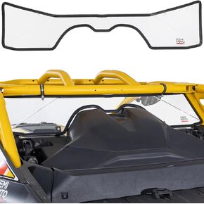 KEMIMOTO Rear Windshield Compatible with Can Am Maverick R 2024+ Scratch Resistance Back Window PC Full Windscreen Dustproof Rainproof, Clear
