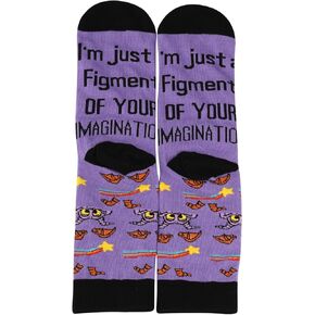 2 Pairs Journey Imagination Gift Purple Dragon Socks Dragon Lover Gift Purple Dragon Fans Gift Purple Dragon Merch Sock