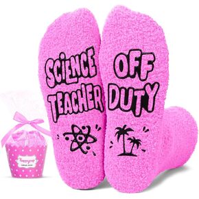 HAPPYPOP Teacher Appreciation Gifts for Women - Socks for Music Science Teachers, Funny Teacher Gifts