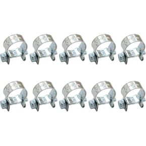 ApplianPar 5/16" Fuel Injection Hose Clamps (Pack of 10) 1/2" - 9/16" Dia