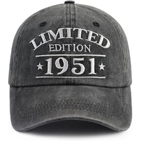 XacaYuerp Limited Edition 1950 1951 1952 1953 1954 1955 1956 1957 1957 1959 Hat, Funny Embroidered Baseball Cap for Women Men