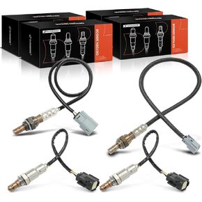 A-Premium O2 Oxygen Sensor Compatible with Ford E-350 Super Duty 2017 2018 2019, 6.2L, Upstream and Downstream, 4-PC Set