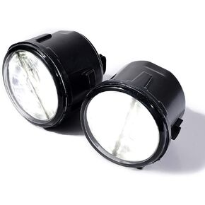 Compatible with Nissan Cube Juke Murano Quest Rogue Versa Infiniti EX FX G25 G37 Q60 M37 M56 Q70 Xenon White XML2 LED Driving Fog Light Real Glass Lens