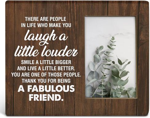 TSUYAWU هدية أخت الروح، هدايا أخت الروح للنساء أفضل الأصدقاء Bestie BFF، إطار صورة خشبي تعريف أخت الروح الريفية 8 × 10 بوصة على سطح الطاولة والجدار (عرض الصورة 4 × 6 بوصة) in Kuwait