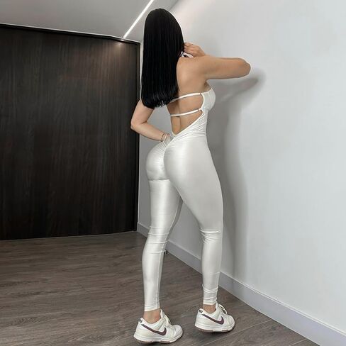 Molilove Women's Sexy Jumpsuits Backless Corset Top Bodycon Long Pant Jumpsuit Going Out Outfits for Women Club Romper 2024 in Saudi Arabia
