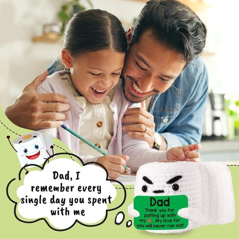Mom Christmas Birthday Gifts for Mom from Daughter Son, Funny Small Gag Handmade Crochet Animals Mother's Day Gifts for New Mom Single Mom Christmas 2024 Cute Stuff Home Decor Thank You Mom Gag Gift in Saudi Arabia