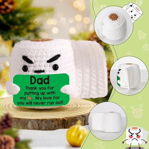 Mom Christmas Birthday Gifts for Mom from Daughter Son, Funny Small Gag Handmade Crochet Animals Mother's Day Gifts for New Mom Single Mom Christmas 2024 Cute Stuff Home Decor Thank You Mom Gag Gift in Saudi Arabia