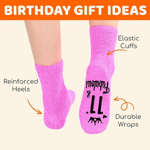 HAPPYPOP 8th Birthday Gifts Ideas for Girls - Socks for Kids Age 8, Gifts for Eight Year Old Girls, Presents for 8 Year Old Girls in Saudi Arabia
