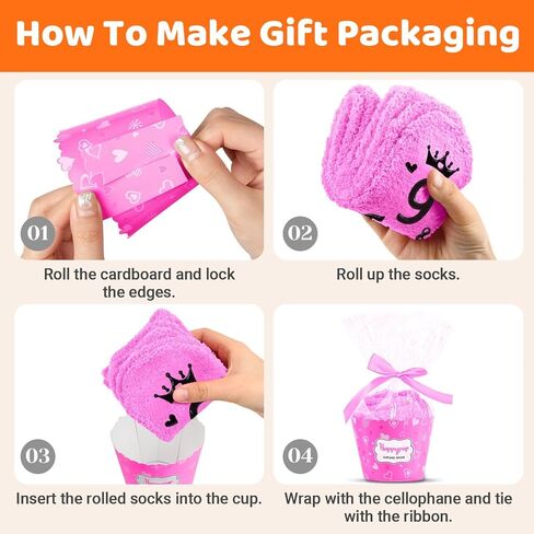 HAPPYPOP 8th Birthday Gifts Ideas for Girls - Socks for Kids Age 8, Gifts for Eight Year Old Girls, Presents for 8 Year Old Girls in Saudi Arabia