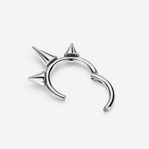 FANSING 316L Surgical Steel 3 Spike Beaded Piercing Rings for Septum Daith in Saudi Arabia