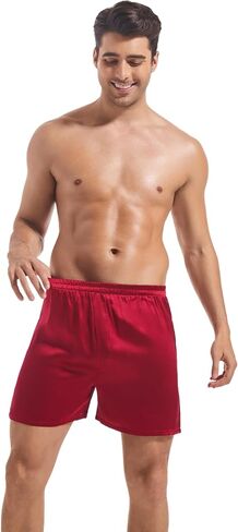 HOUDE Men's silk boxer briefs, loose, luxurious, breathable in Saudi Arabia