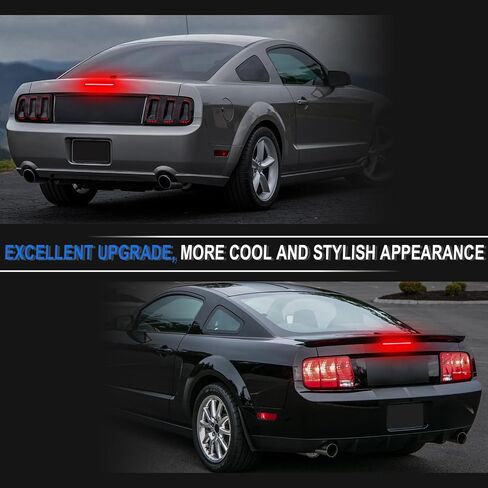 LED 3rd Brake Light Replacement for 2005-2009 Mustang High Mount Stop Third Brake Light, Red Lens in Kuwait