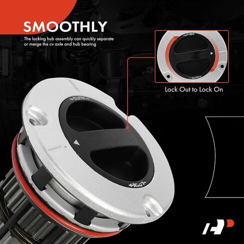 مشغل محور القفل التلقائي 4WD A-Premium متوافق مع Ford F-250 Super Duty، F-350 Super Duty، F-450 Super Duty، F-550 Super Duty، 2011-2022، السائق الأمامي أو جانب الراكب in Saudi Arabia