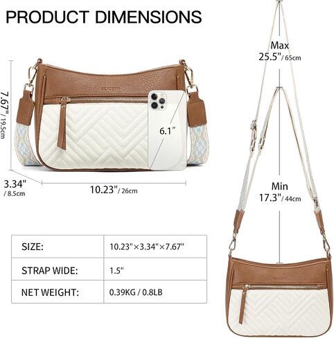 SENDEFN Crossbody Bags for Women Trendy, Vegan Leather Purses Medium Crossbody Purses Shoulder HandbagsTravel with Wide Strap in Saudi Arabia