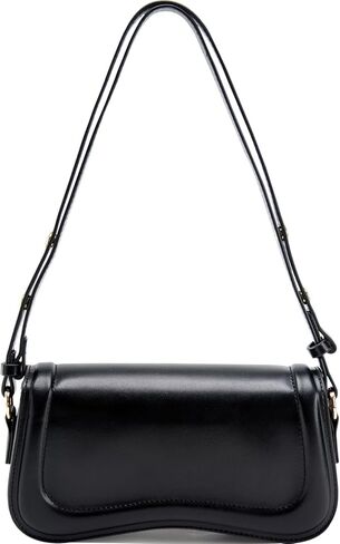 Small Shoulder Bags,Trendy Crossbody Purses for Women Waterproof Leather Handbags Clutch Tote Designer Bags black purse in Saudi Arabia