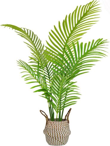 Artificial Areca Palm Tree Fake Tropical Palm Plant Potted Faux for Indoor Outdoor Office Room Shopping Mall Decor (47 inch) in Saudi Arabia