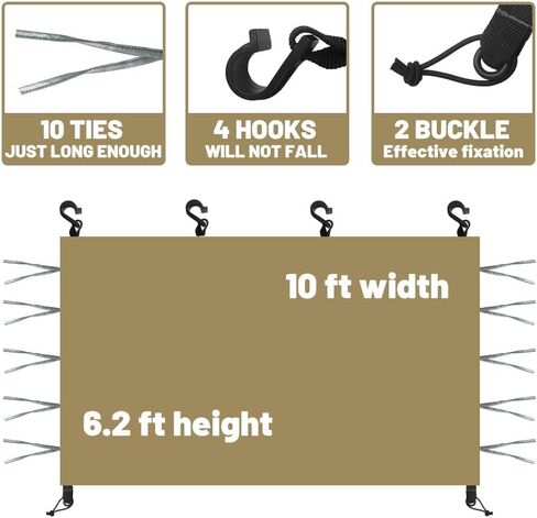 Sun Side Walls for 10x10 Pop up Tent, Instant Canopy Shade Removeable Sidewalls, UPF50+ Waterproof, White, 10x10 3pc in Saudi Arabia