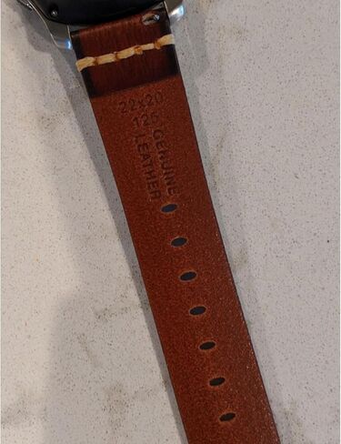 Handmade Calfskin Vegetable-Tanned Leather Watch Bands for Men Quick Release Leather Watch Strap 20mm 22mm with Black Buckle in Saudi Arabia