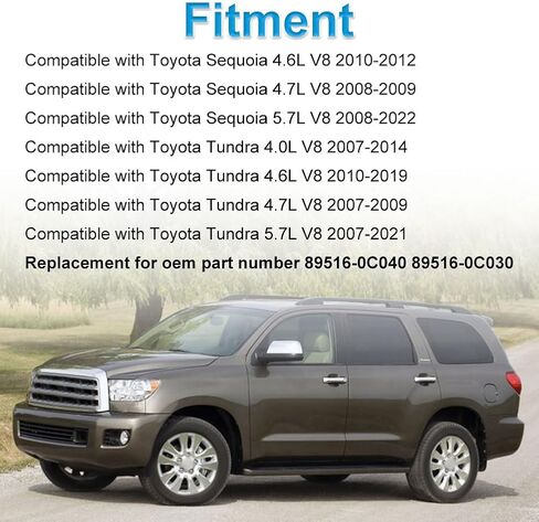 2 قطعة أجهزة استشعار سرعة العجلات الأمامية ABS متوافقة مع Toyota Sequoia Tundra 2008 2009 2010 2011 2012 2013 2014 2015 2016 2017 2018 2019 2020 2021، استبدال 89516-0C040، 89516-0C030 in Saudi Arabia