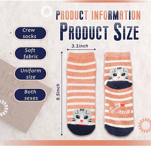 Women's Cat Socks Cute Colorful Funny Socks, Christmas Birthday Gifts for Women Teenage Girls 5 Pack in Saudi Arabia