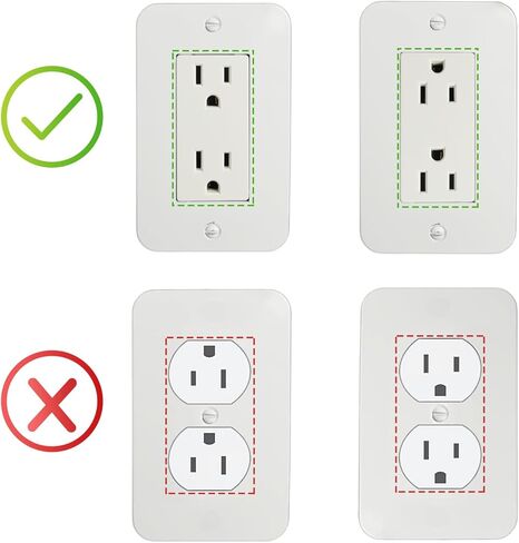 Outlet Shelf Holder, Bathroom Decor with Built-in Cable Management,A Space Saving Solution for Homepod Mini,Google Home/Echo/Smart Speakers/Electric Toothbrush/Cell Phone (Standard) in Kuwait