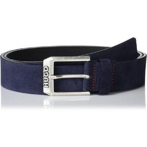 BOSS Men's Small Buckle Smooth Leather Belt
