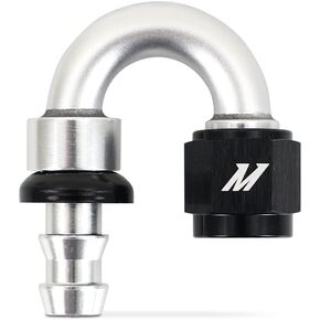 Mishimoto Push-Lock Fitting, 6AN, 180-Degree