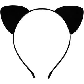 Ｎｏｏｎｈｏｒｓｅ Black Princess Cat Ears Headband for Women Girls Cute Hair Hoops Band for Cat Ear Theme Party Halloween Cosplay Costume Decoration Accessories