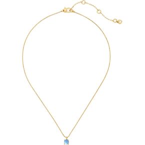 kate spade new york 6mm Square Pendant, Blue Gold