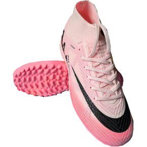 Boys Soccer Shoes Indoor Futsal Turf Big Kids Soccer Cleats Youths TF High-Top Football Boots for Athletic Training
